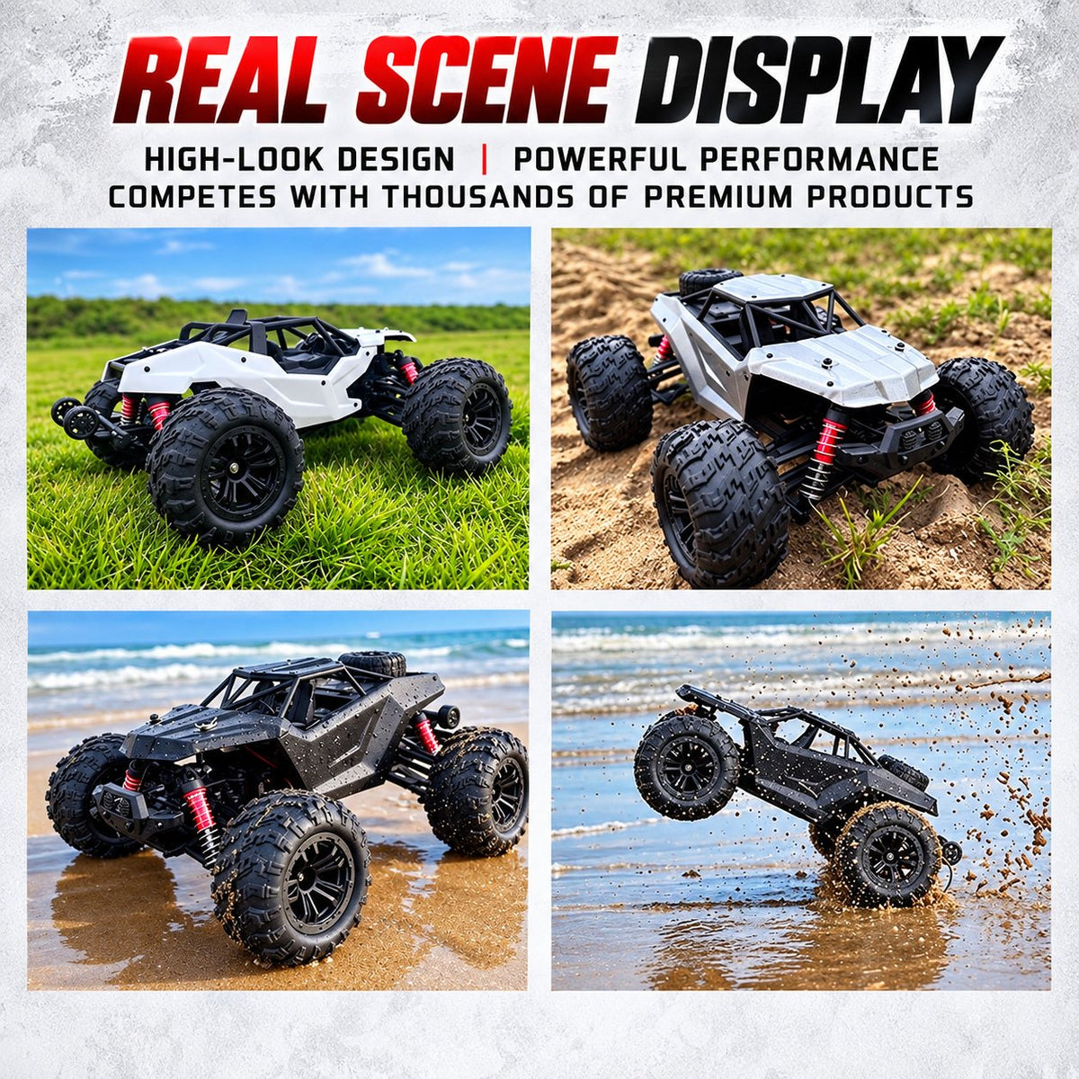 Pro Alloy High-Speed RC Off-Road Truck, 4WD