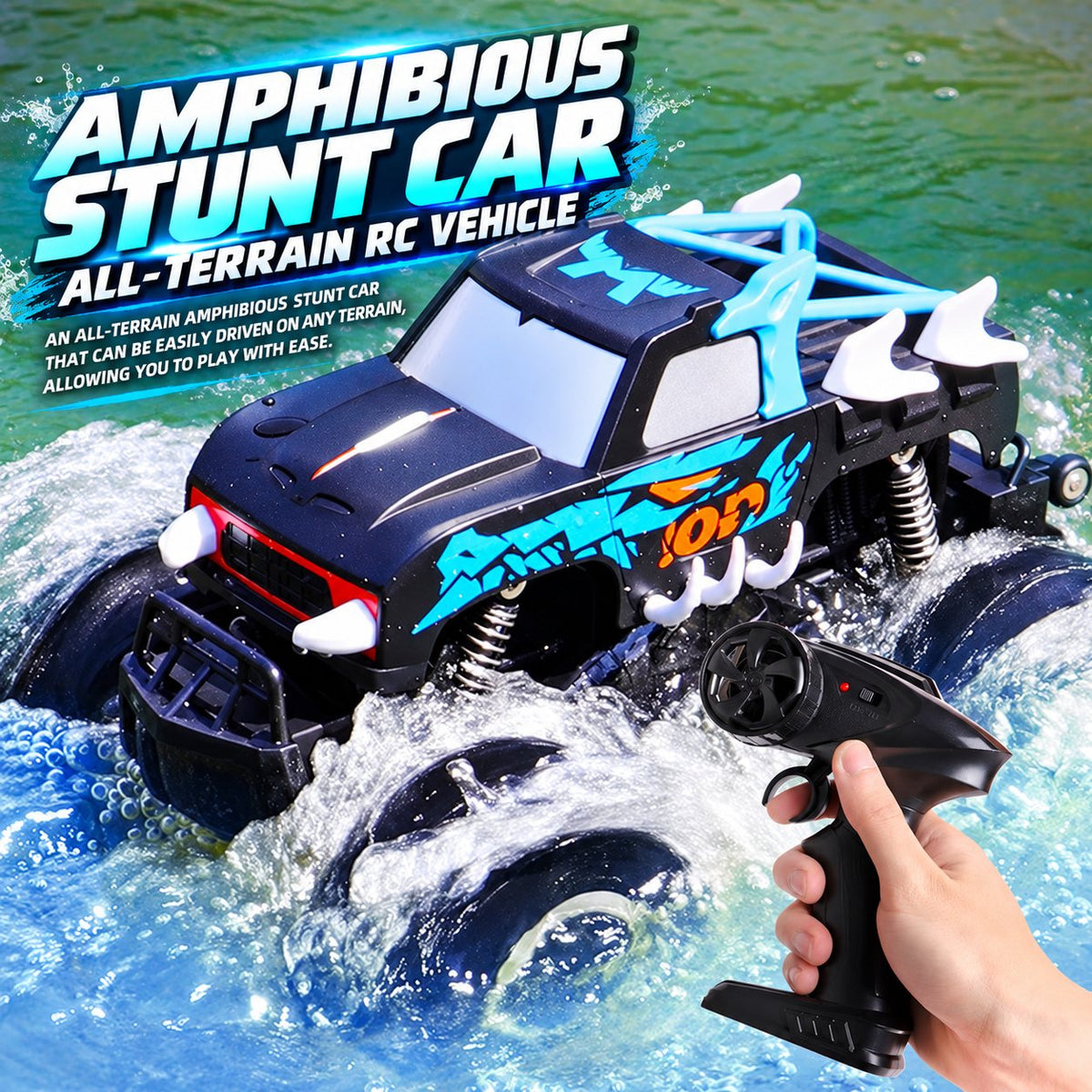Shark Amphibious RC Stunt Monster Truck