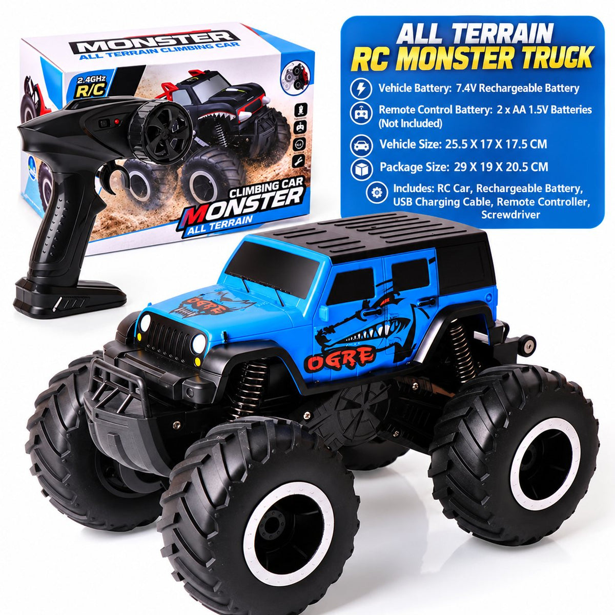 Shark Amphibious RC Stunt Monster Truck