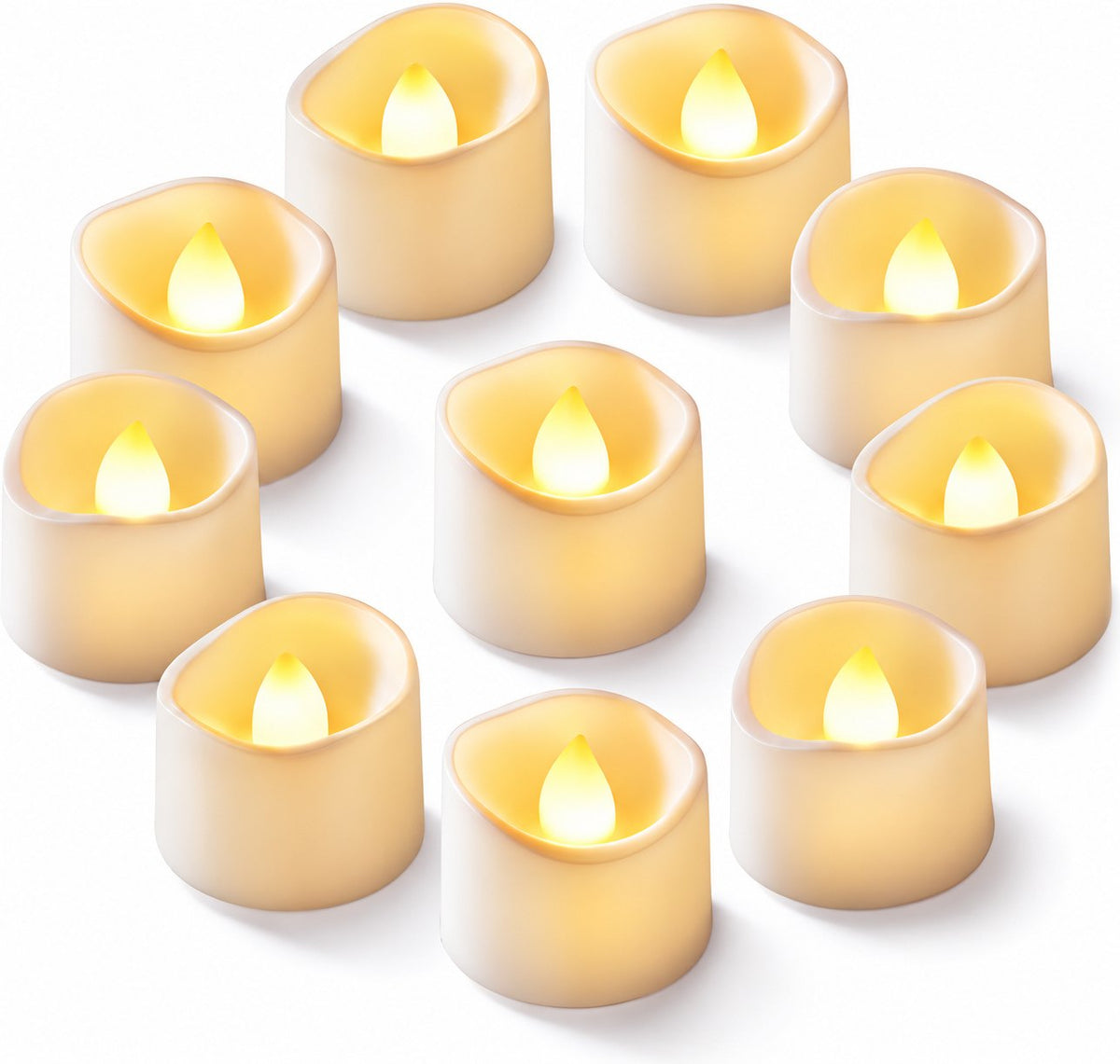 Flameless LED Tealight Candles, 24 Pack