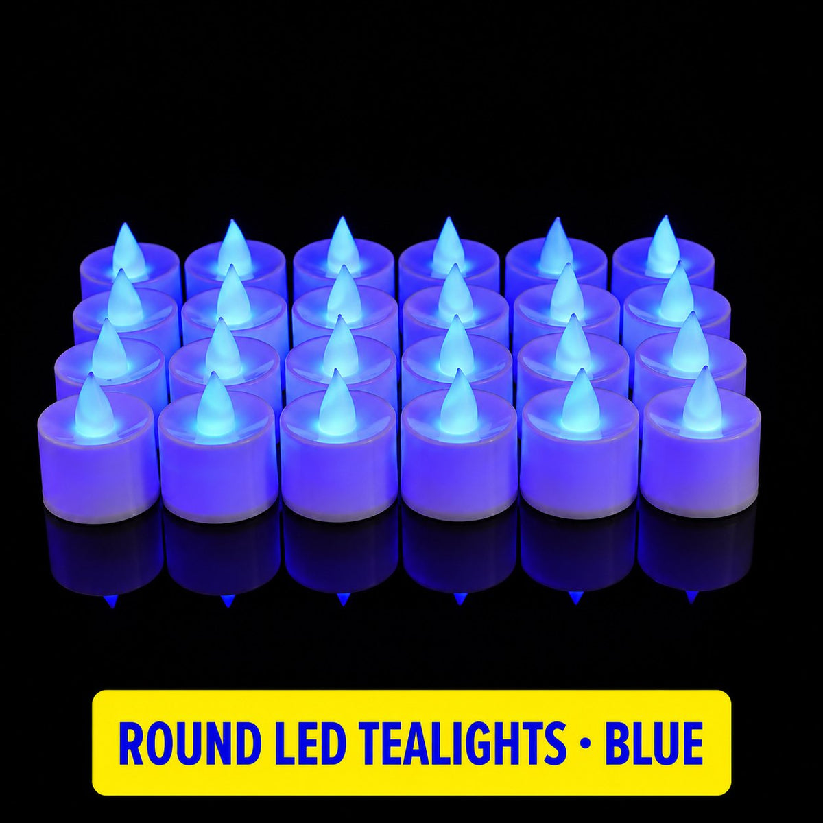 Flameless LED Tealight Candles, 24 Pack