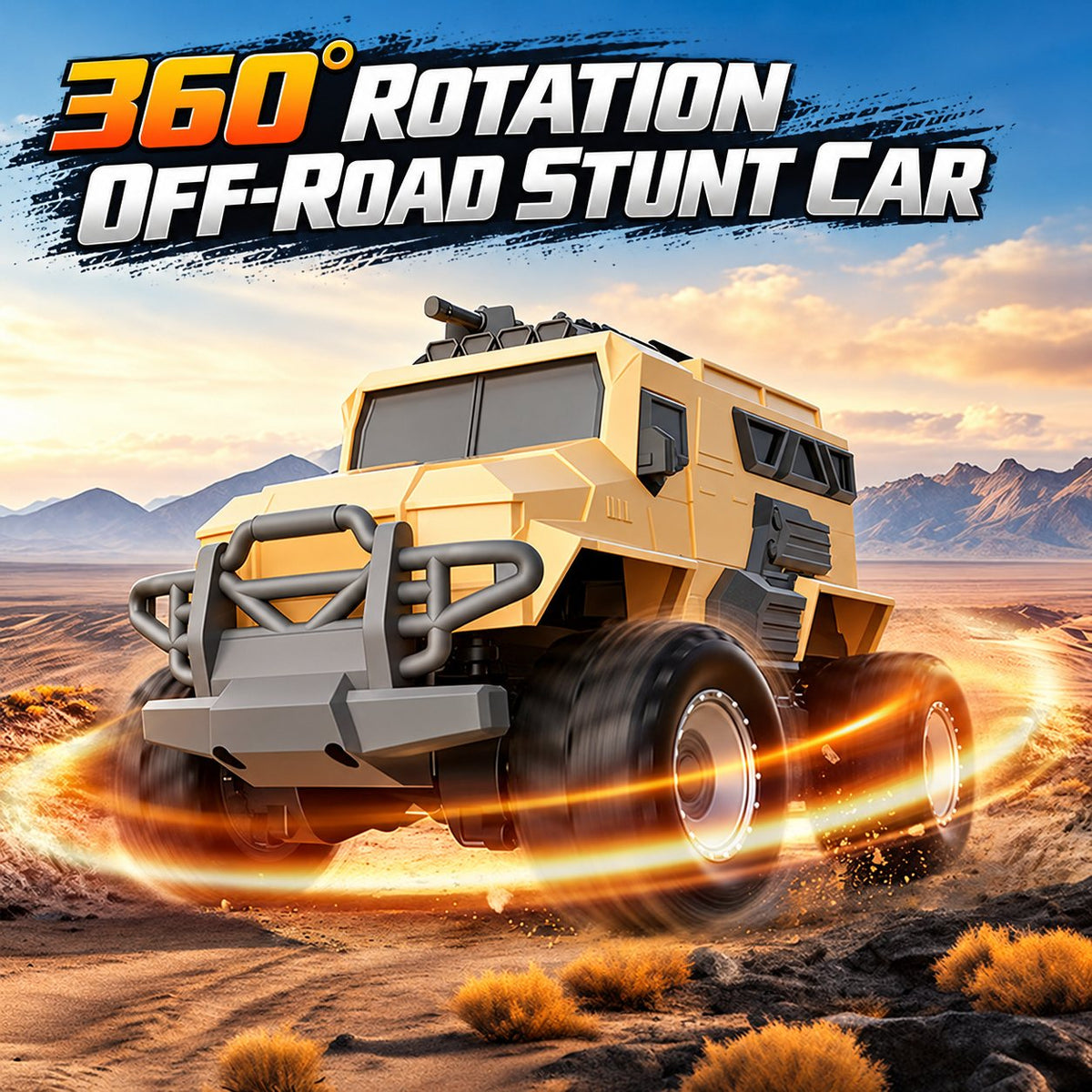 4WD Amphibious RC Armored Truck with Dual Propellers