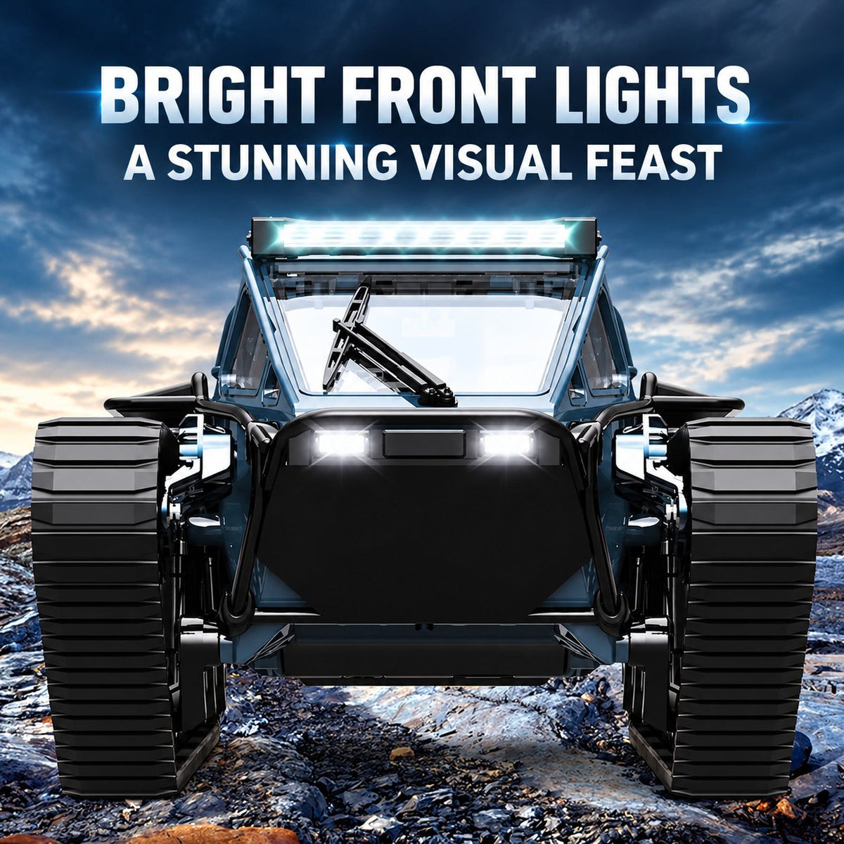 All-Terrain Dual-Track RC Crawler with Gull-Wing Doors