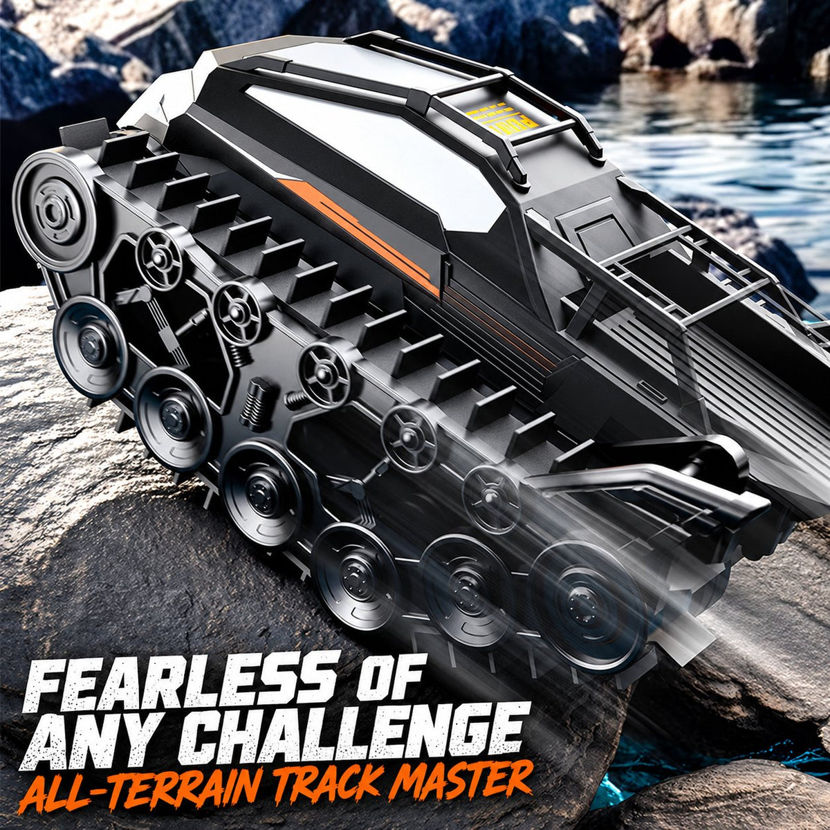 Amphibious Track Tank RC Car, Water & Land