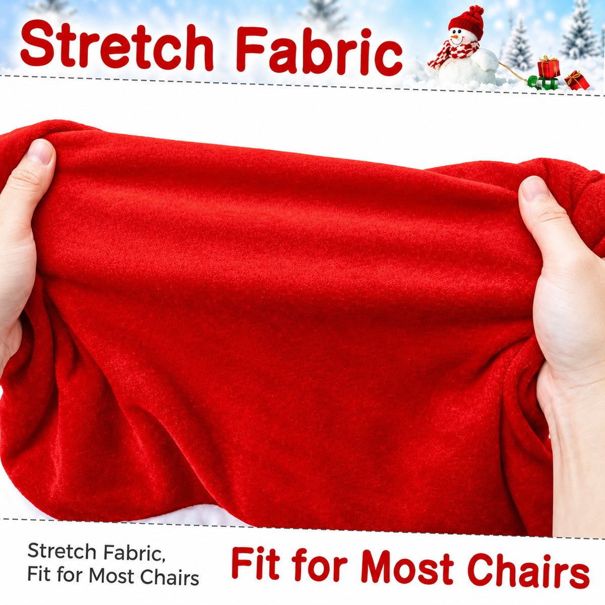 Santa Hat Christmas Chair Covers, Set of 4