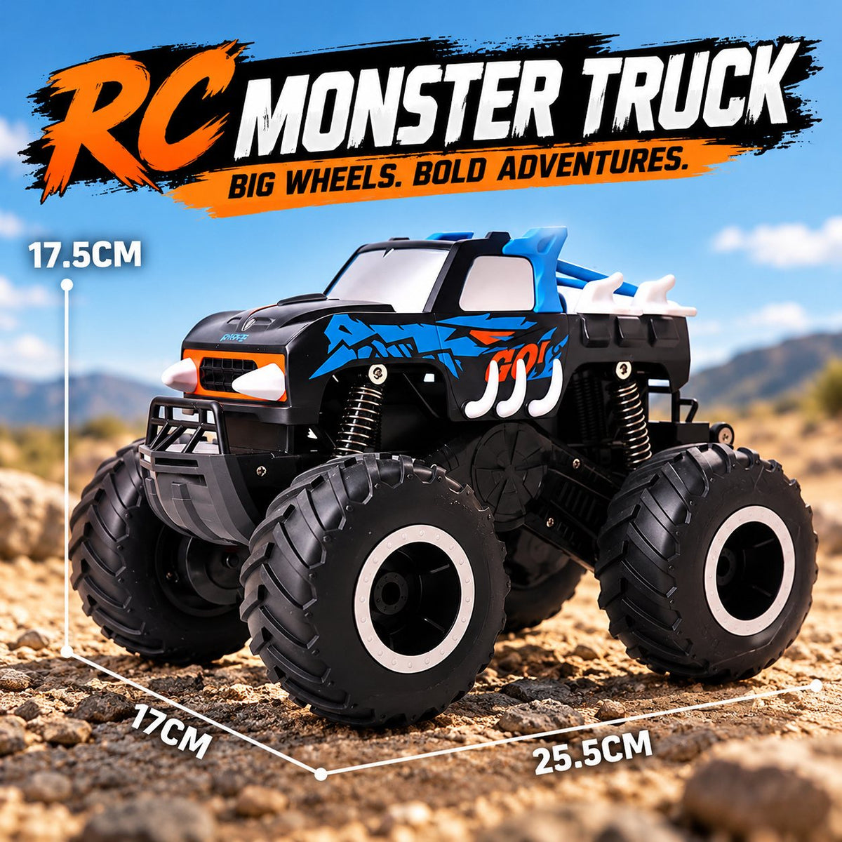Shark Amphibious RC Stunt Monster Truck