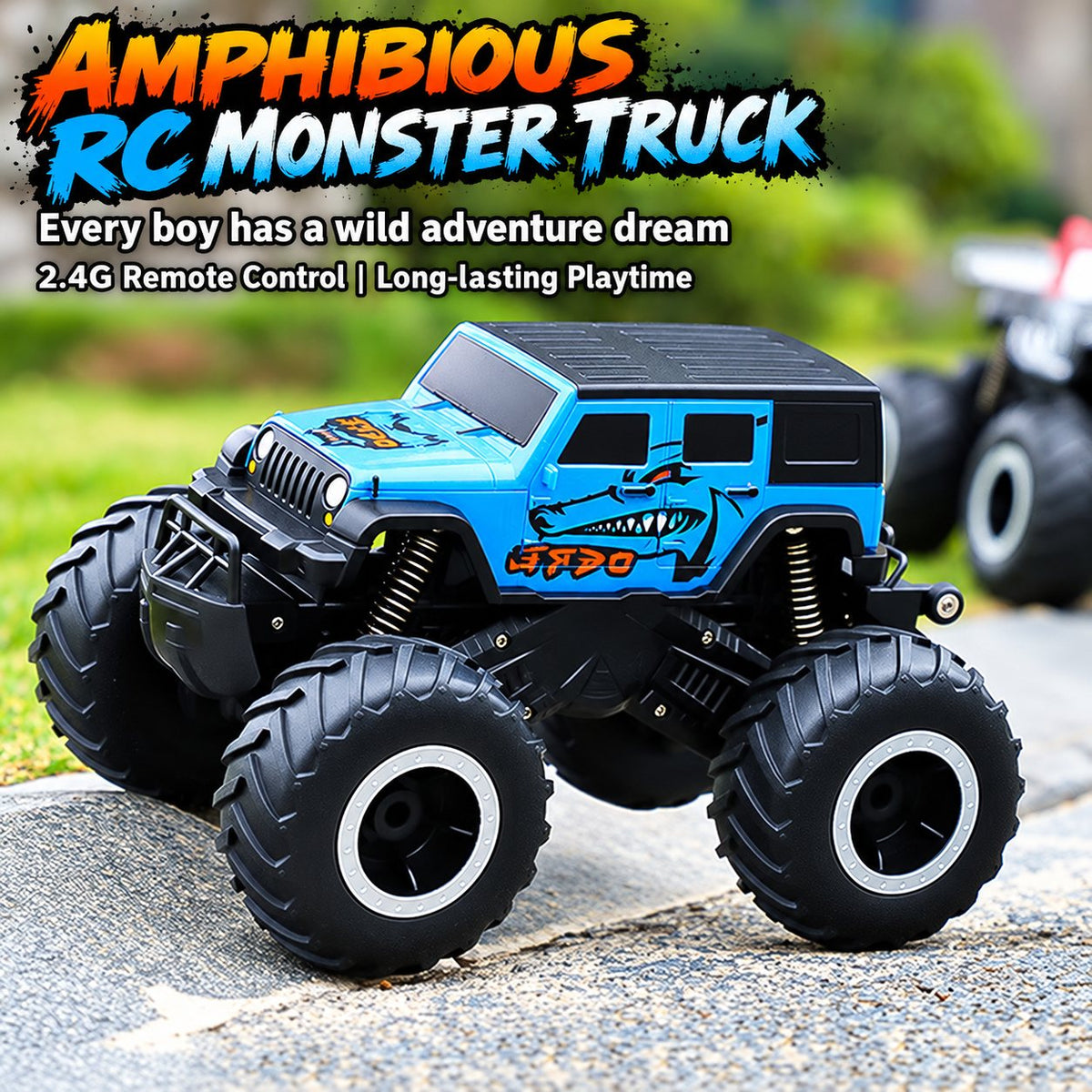 Shark Amphibious RC Stunt Monster Truck