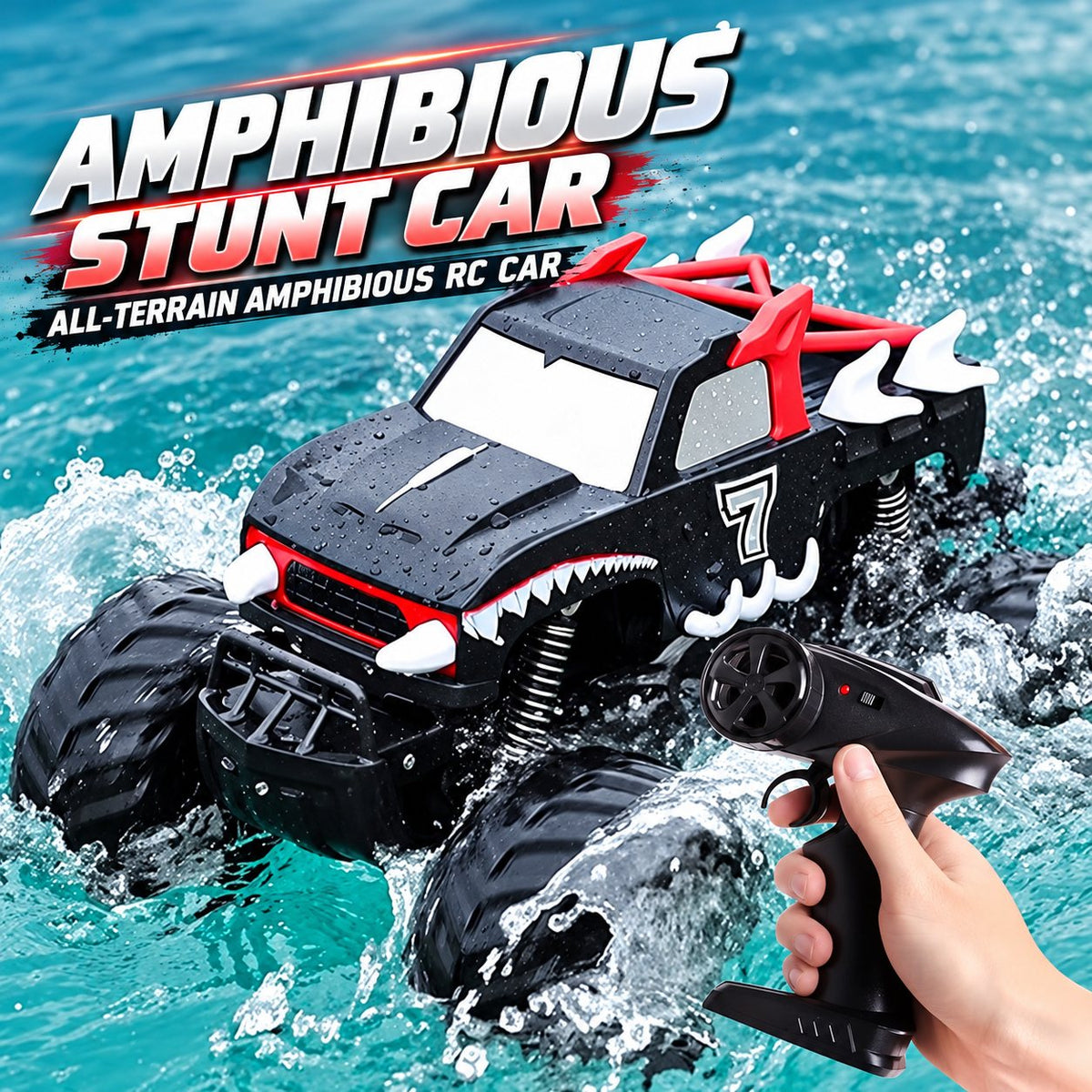 Shark Amphibious RC Stunt Monster Truck