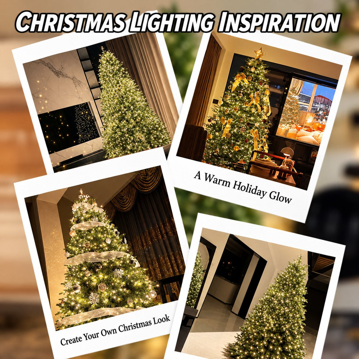 Green-Wire Christmas Tree Lights, 200 m 2,000 LEDs with Remote