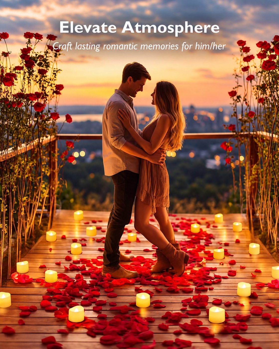 Flameless LED Tealight Candles, 24 Pack