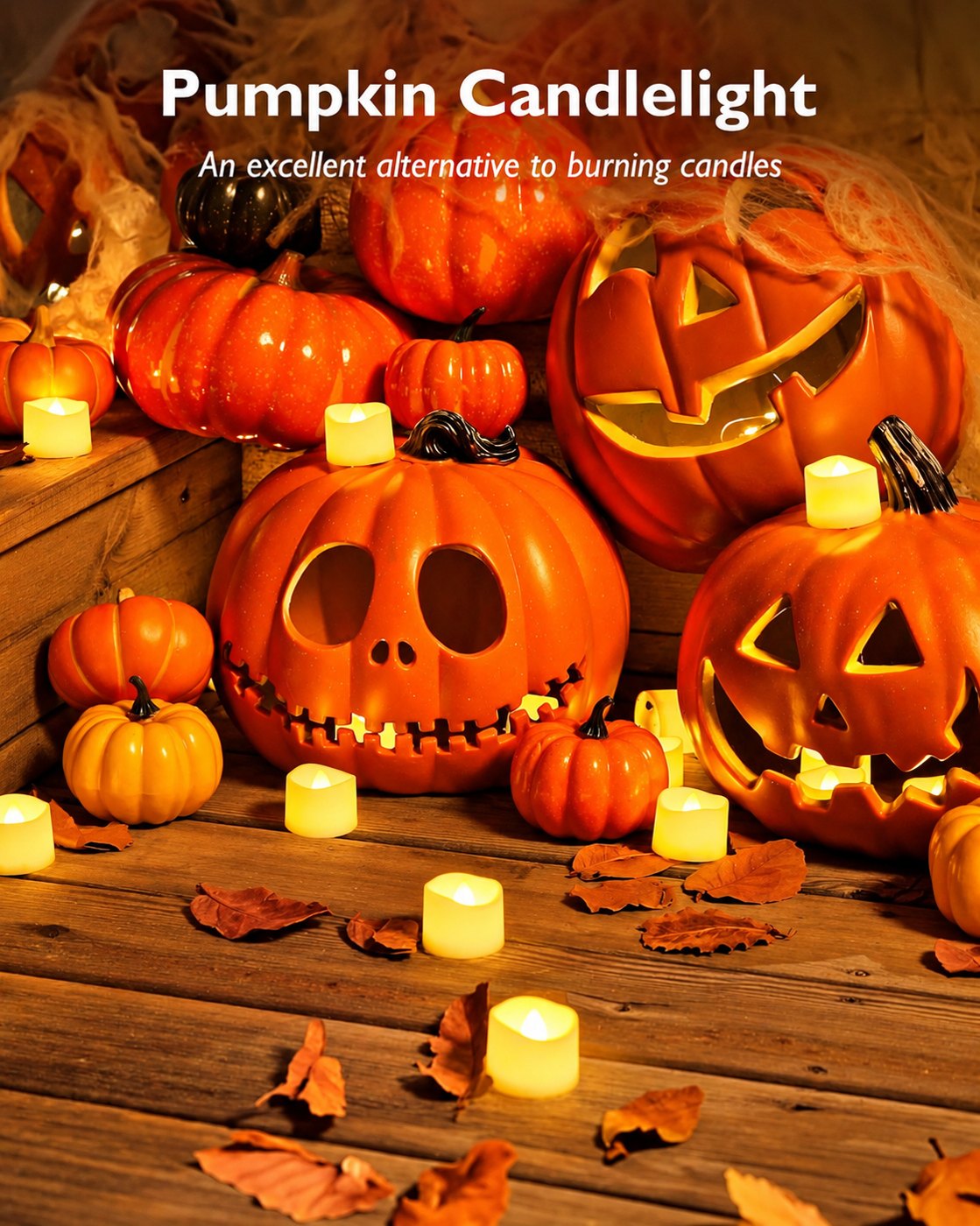Flameless LED Tealight Candles, 24 Pack