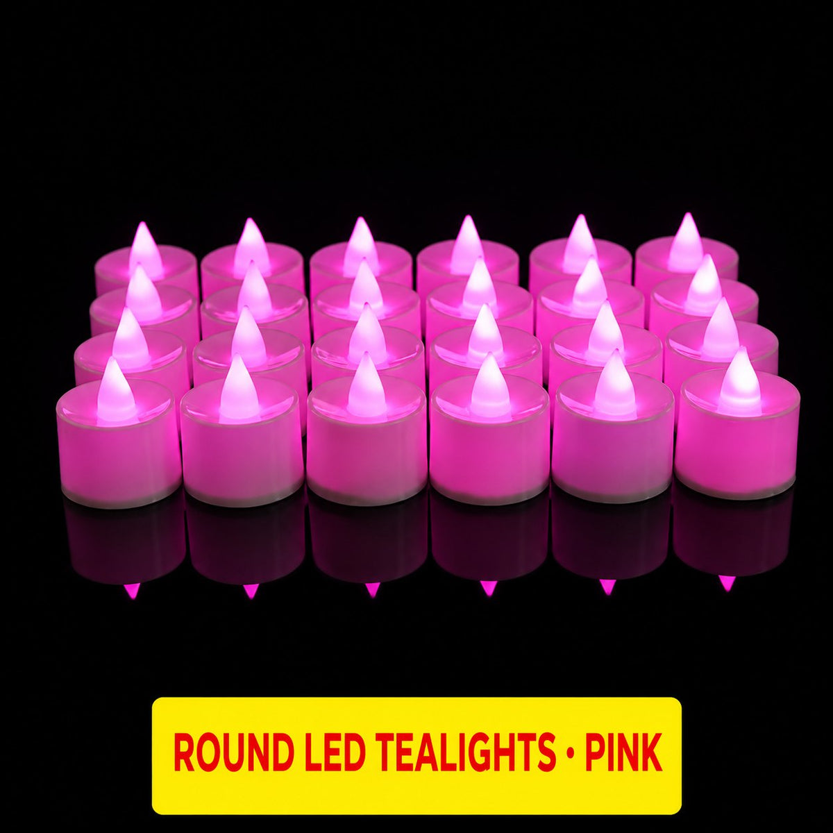 Flameless LED Tealight Candles, 24 Pack