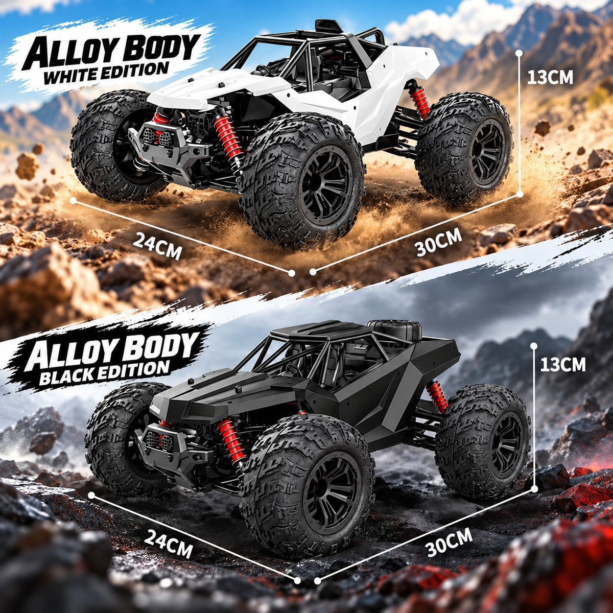 Velocity X Alloy 4WD RC Off-Road Car, up to 70 km/h