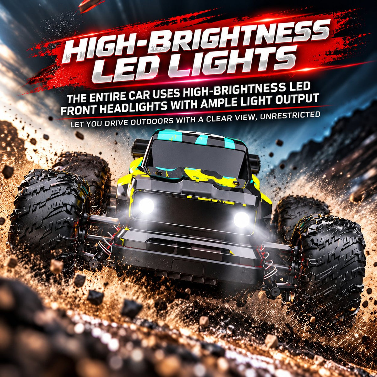 Velocity X Alloy 4WD RC Off-Road Car, up to 70 km/h