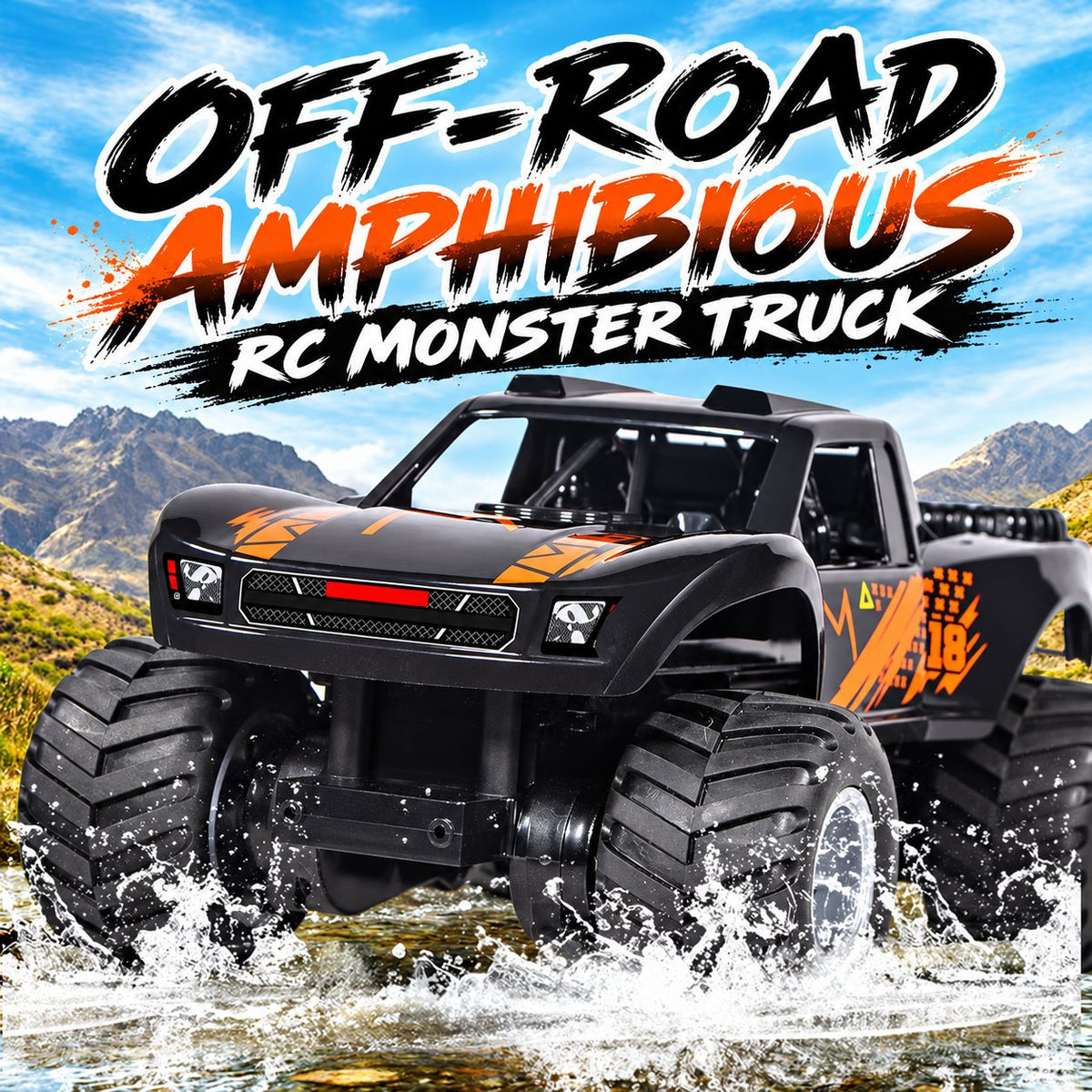 Waterproof Amphibious RC Off-Road Truck, 4WD
