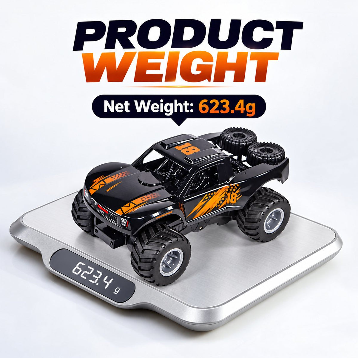 Waterproof Amphibious RC Off-Road Truck, 4WD